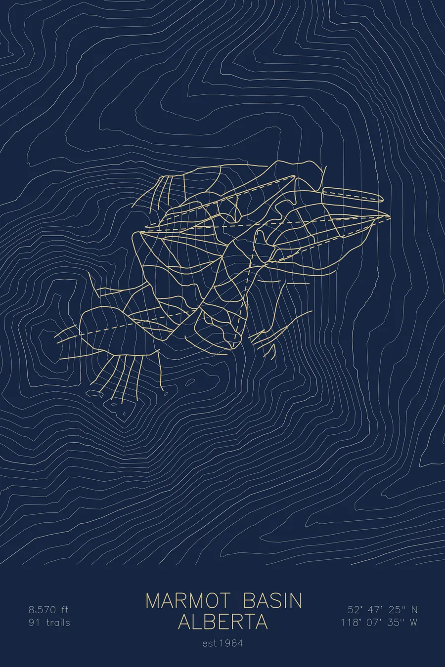 Marmot Basin, Navy colorway