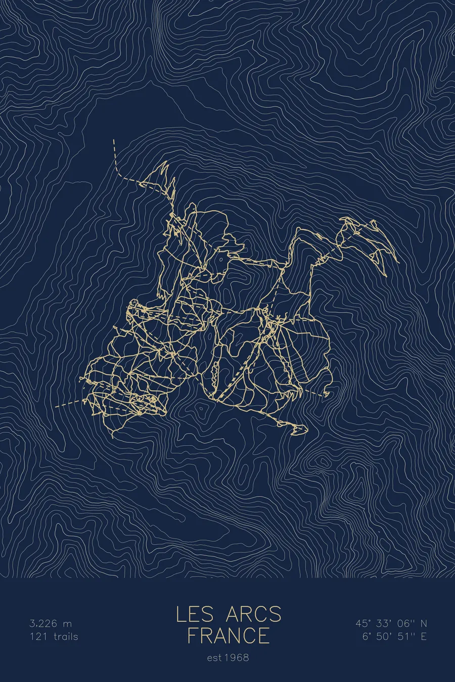 Les Arcs, Navy colorway
