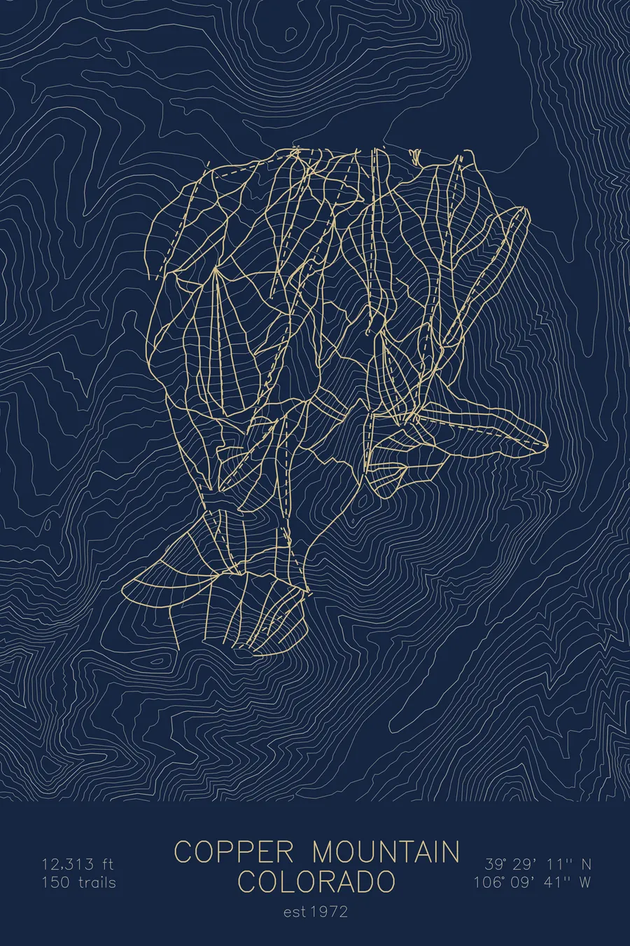 Copper Mountain, Navy colorway