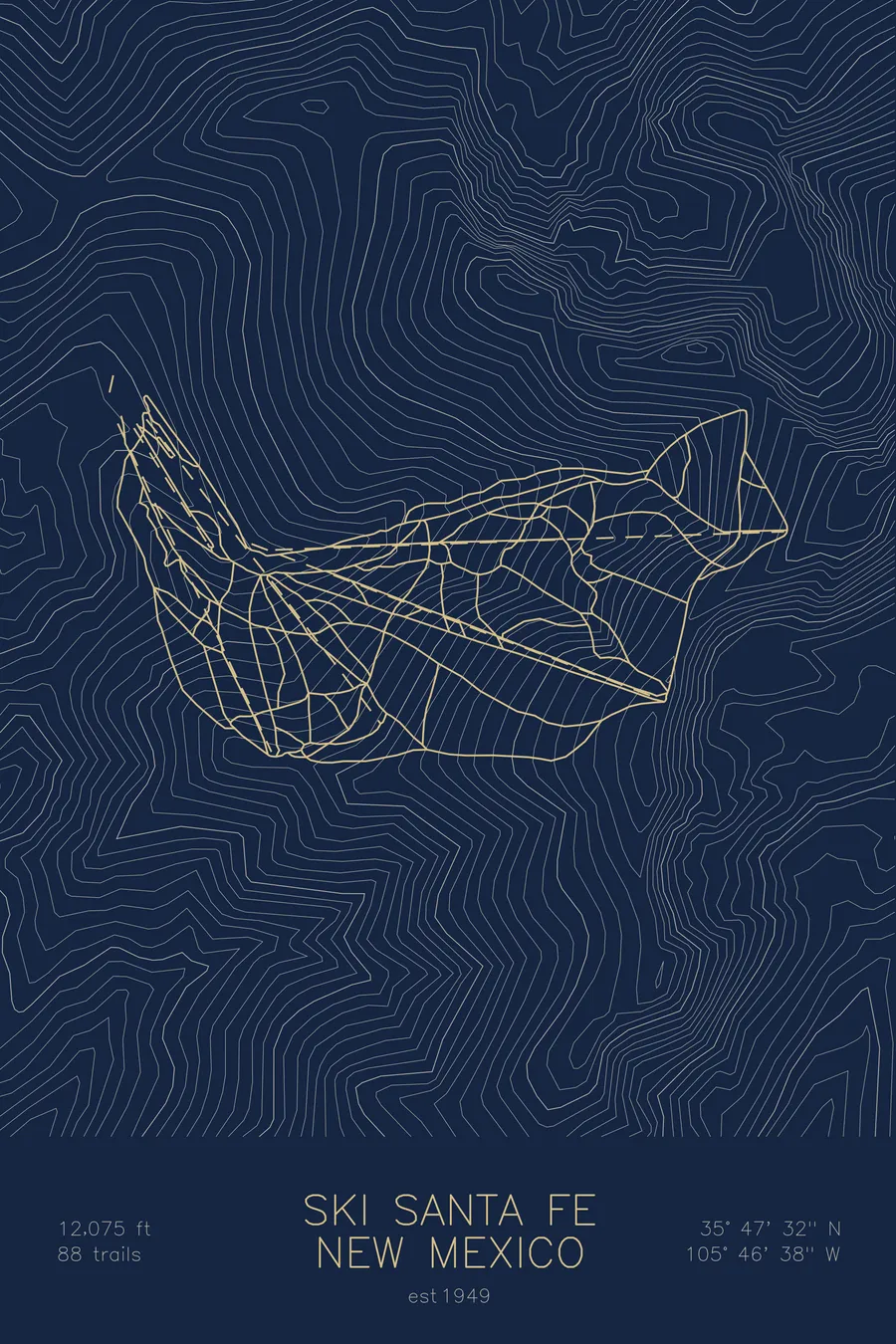 Ski Santa Fe, Navy colorway