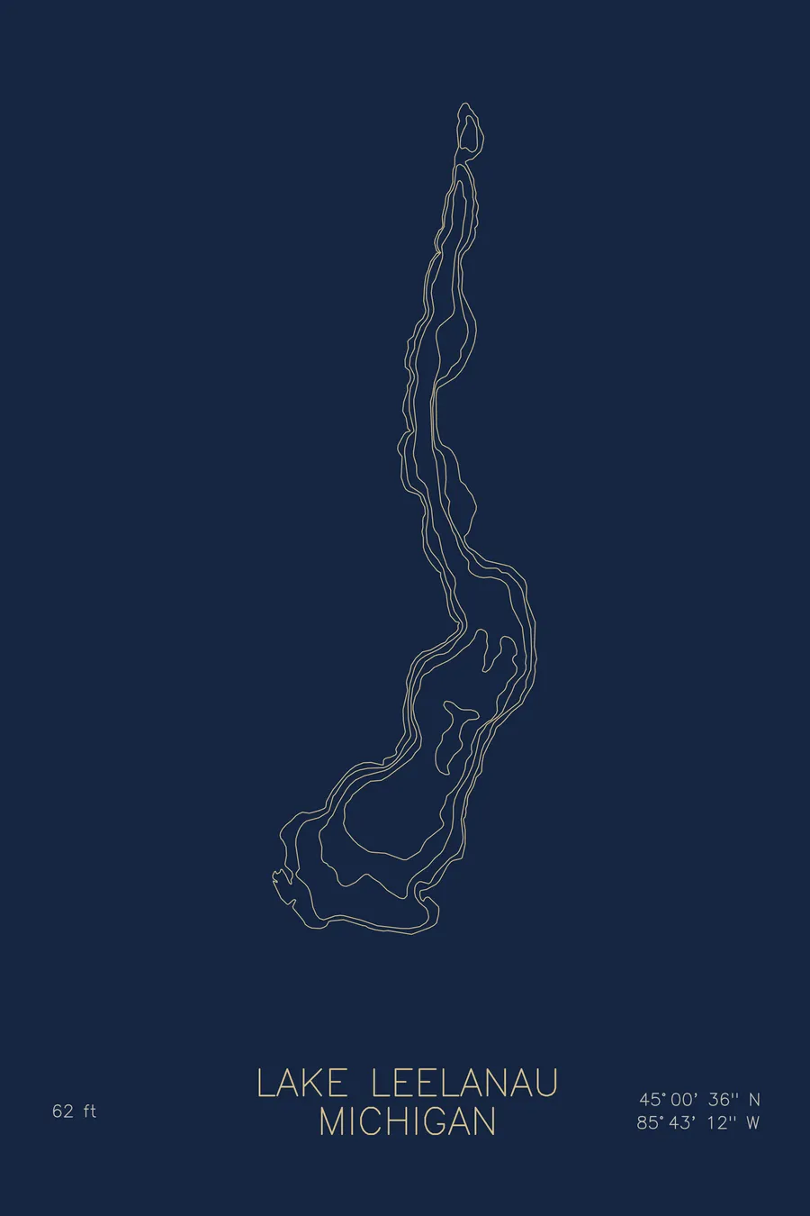 Lake Leelanau, Navy colorway