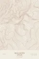 Pen-plotted topographic map of Mulhacen, Spain in bronze ink on cream paper