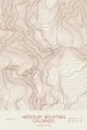 Pen-plotted topographic map of Missouri Mountain, Colorado in bronze ink on cream paper