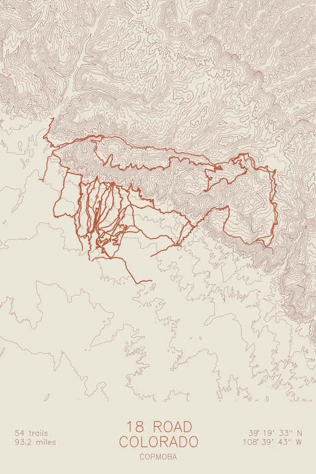 18 Road — Bike Trails map