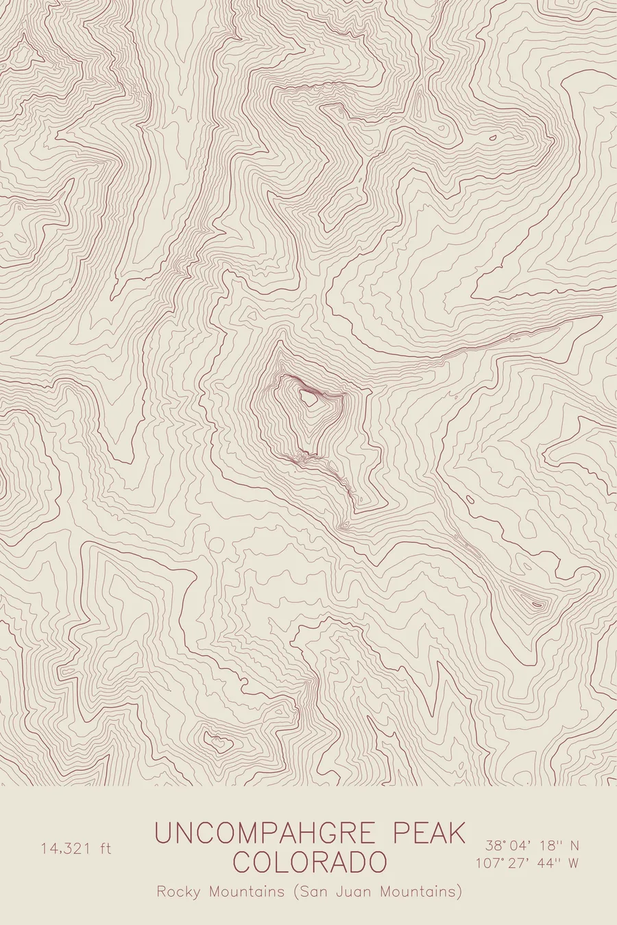 Uncompahgre Peak, Tan colorway