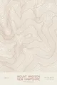 Pen-plotted topographic map of Mount Madison, New Hampshire in bronze ink on cream paper