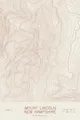 Pen-plotted topographic map of Mount Lincoln, New Hampshire in bronze ink on cream paper