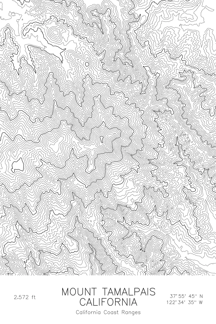 Mount Tamalpais, White colorway
