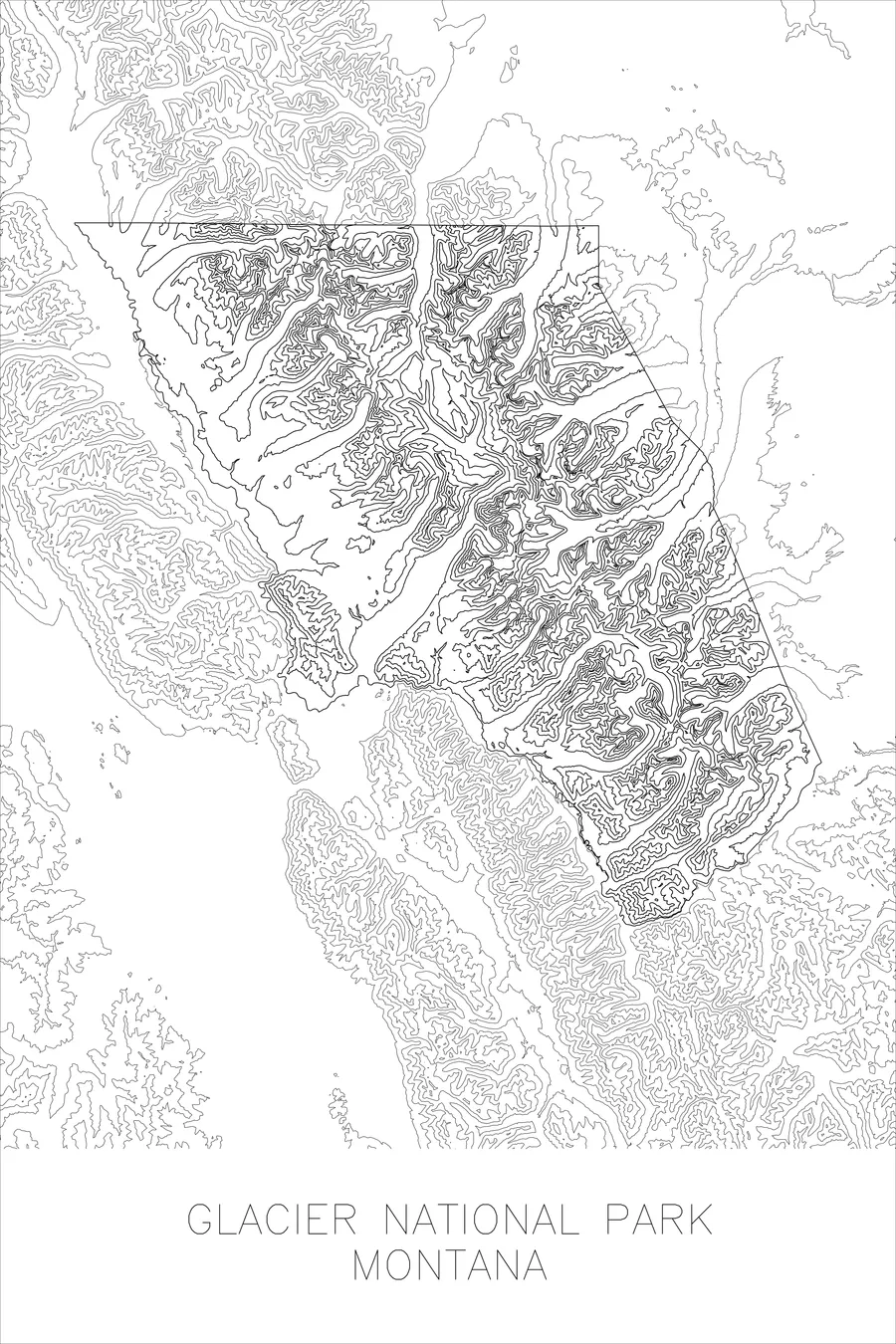 Glacier National Park — White