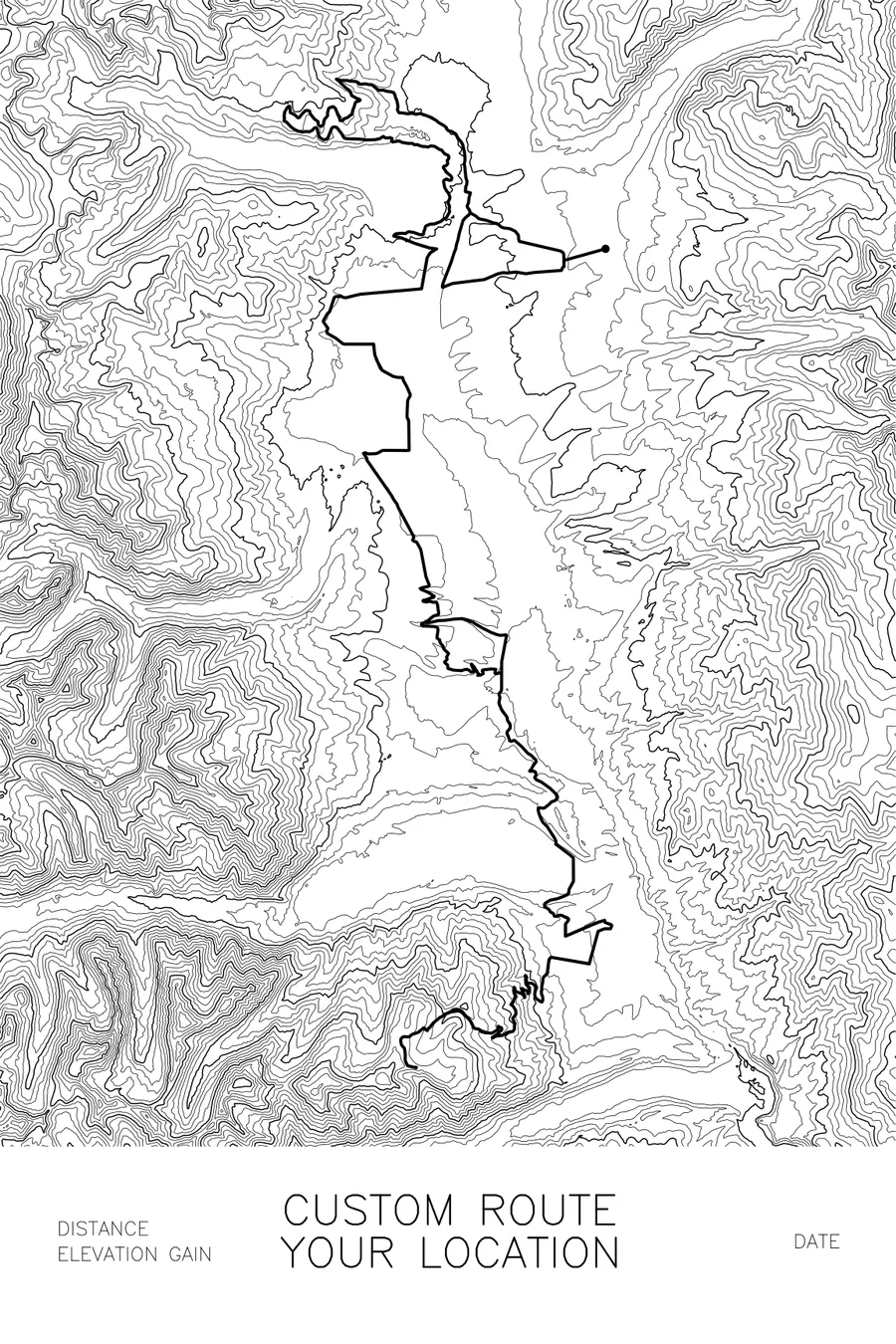 Custom Route Map, White colorway