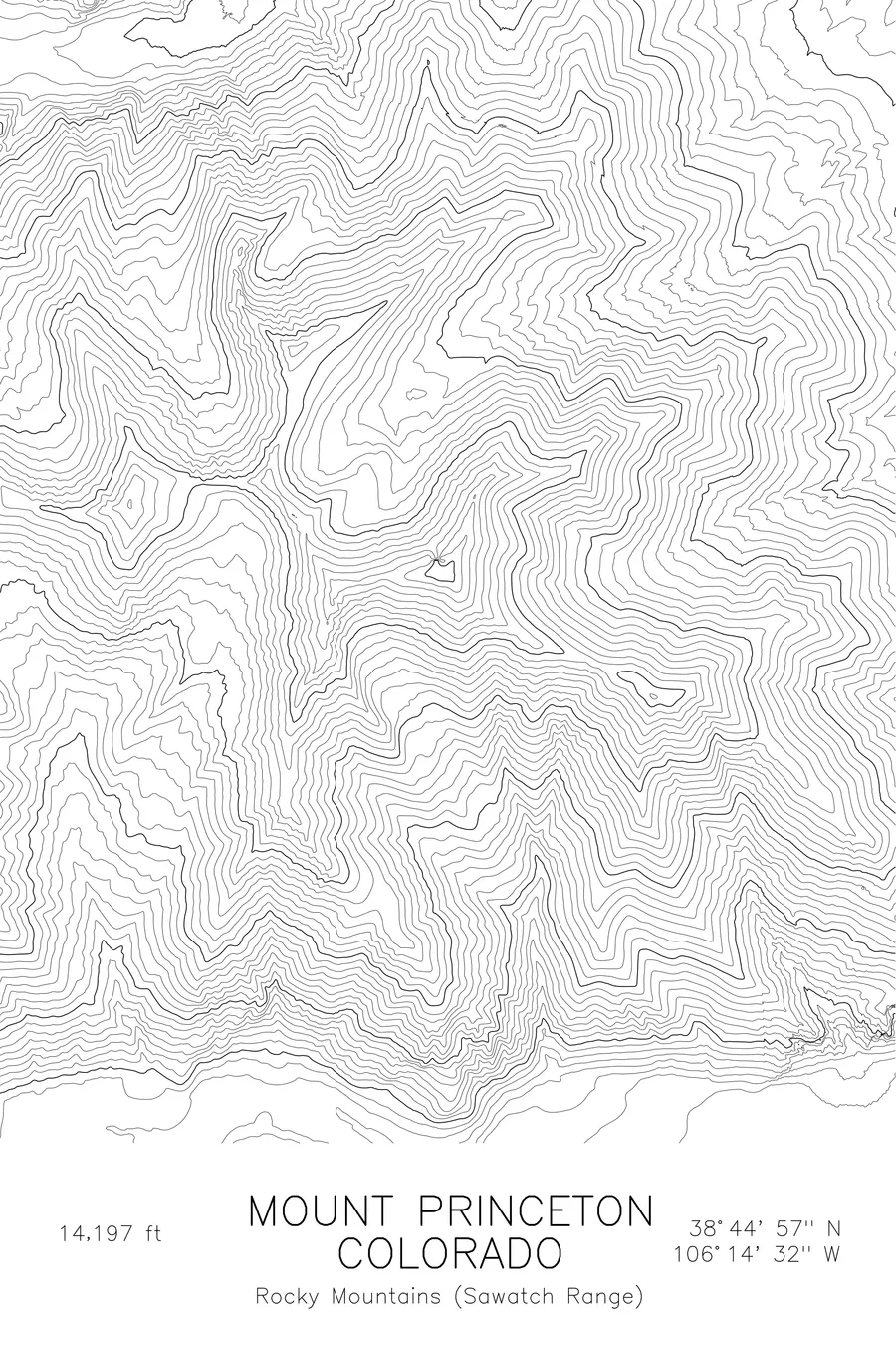 Mount Princeton, White colorway