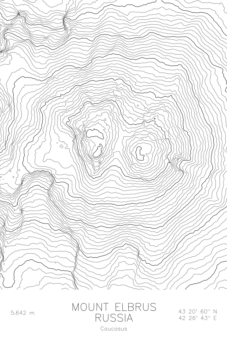 Mount Elbrus, White colorway