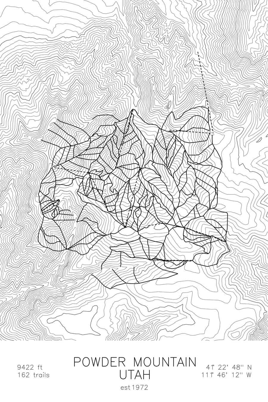 Powder Mountain, White colorway