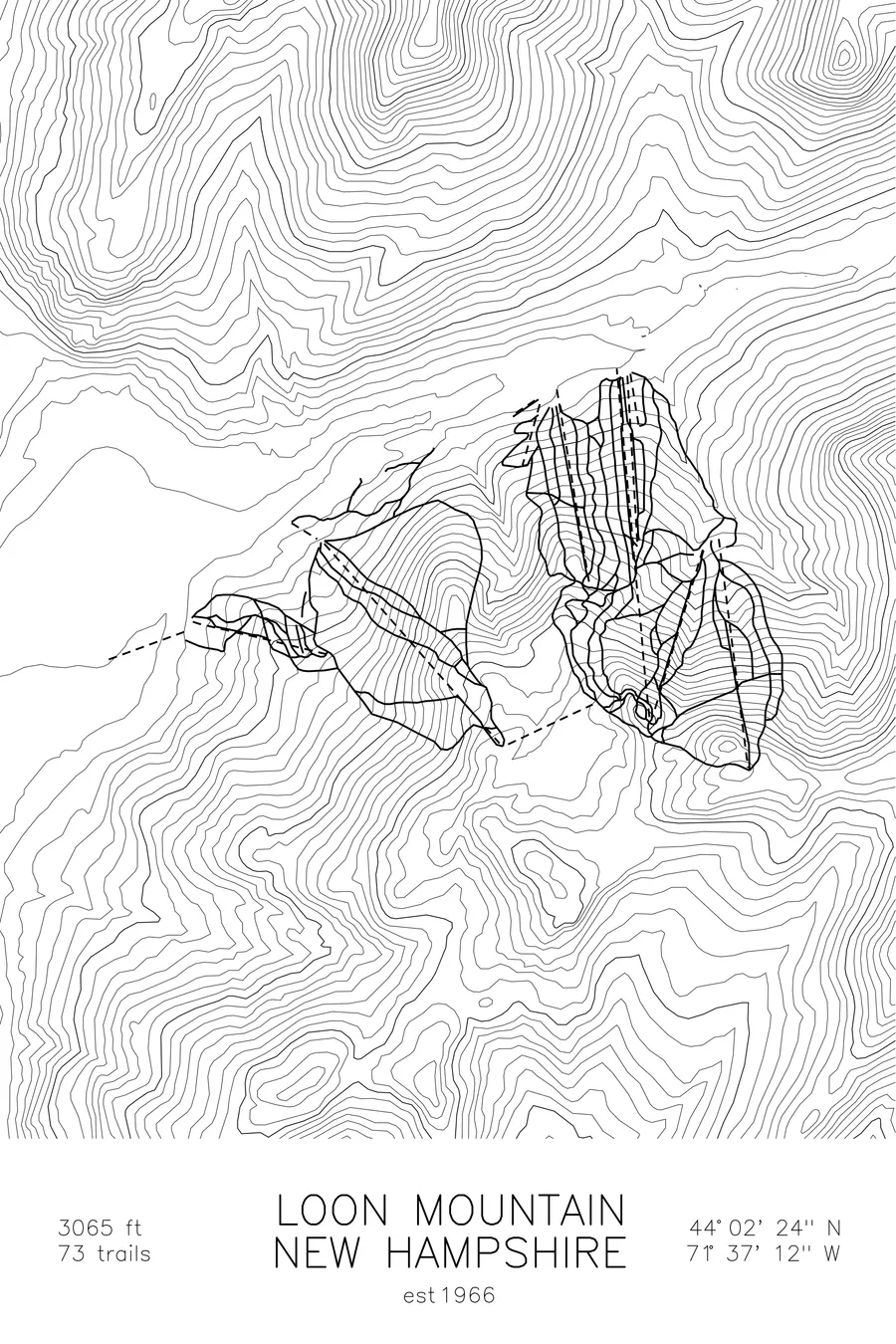 Loon Mountain, White colorway