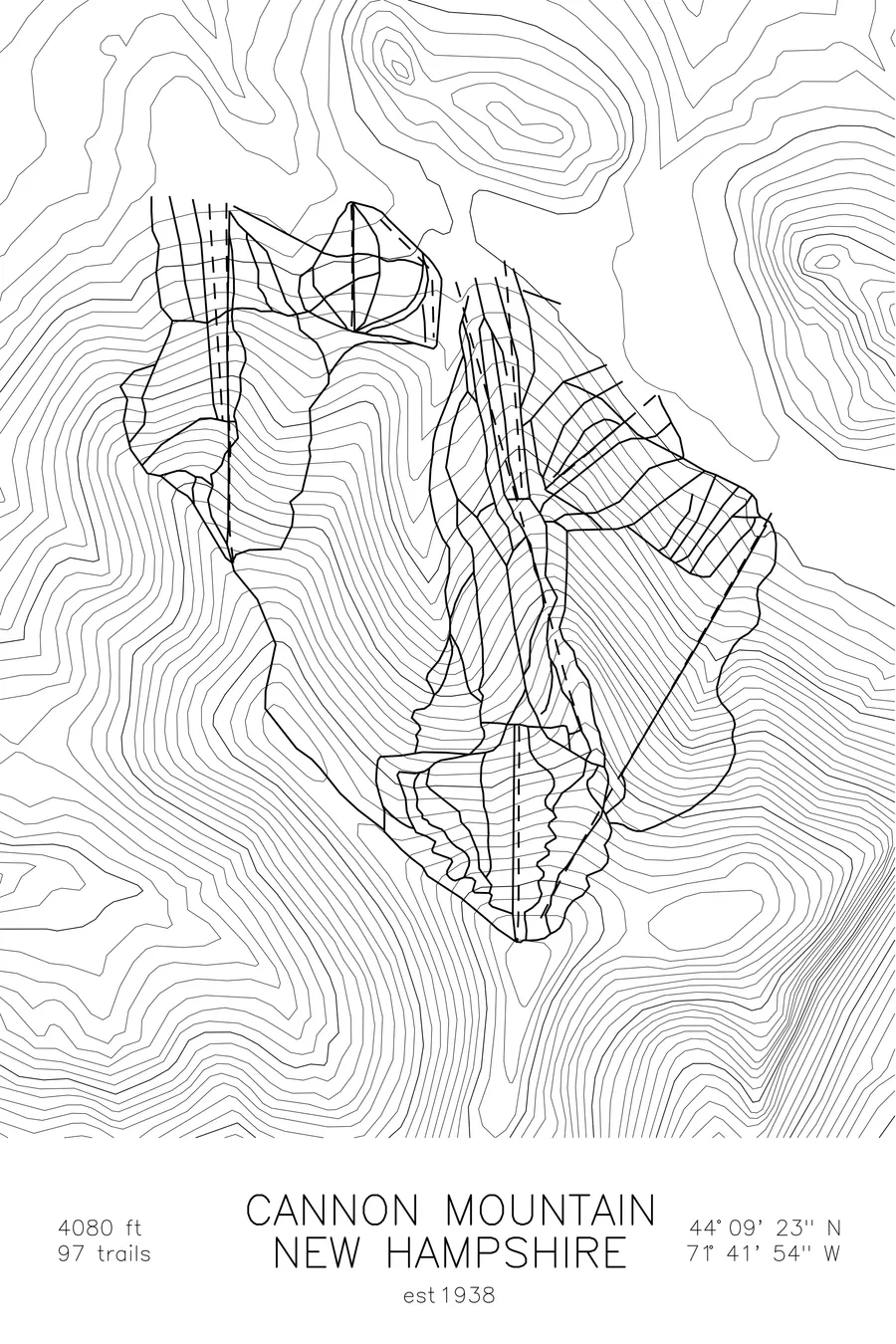 Cannon Mountain, White colorway