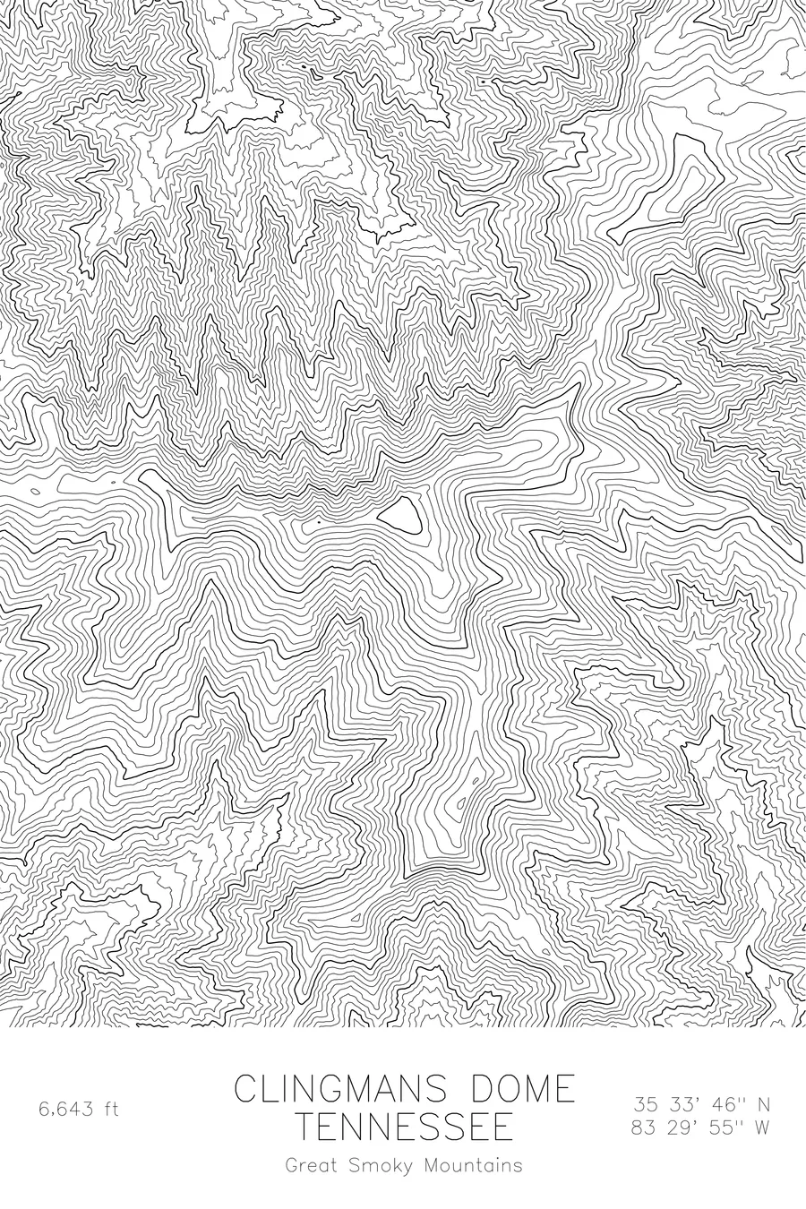 Clingmans Dome, White colorway
