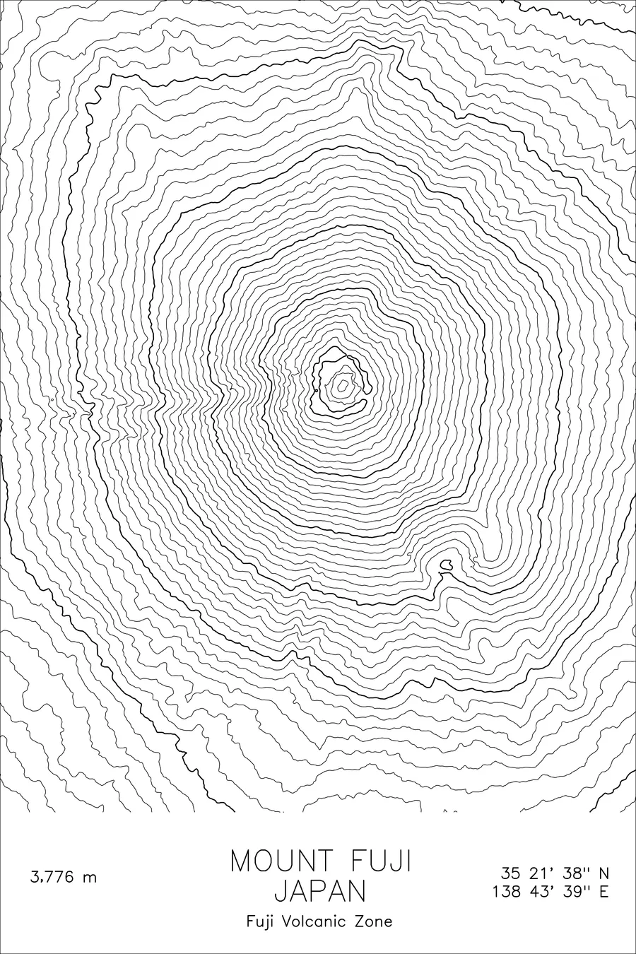 Mount Fuji — White