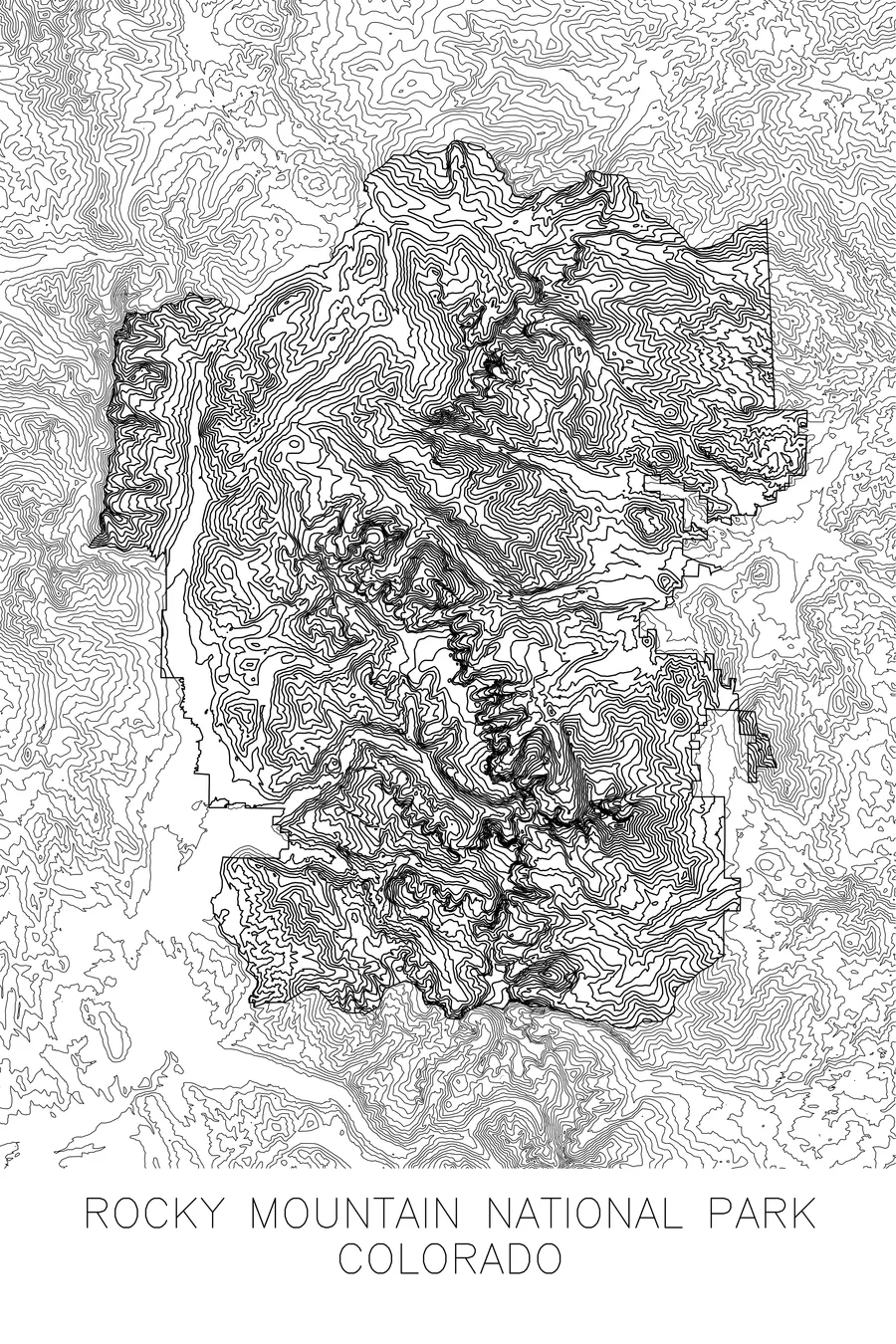 Rocky Mountain National Park, White colorway
