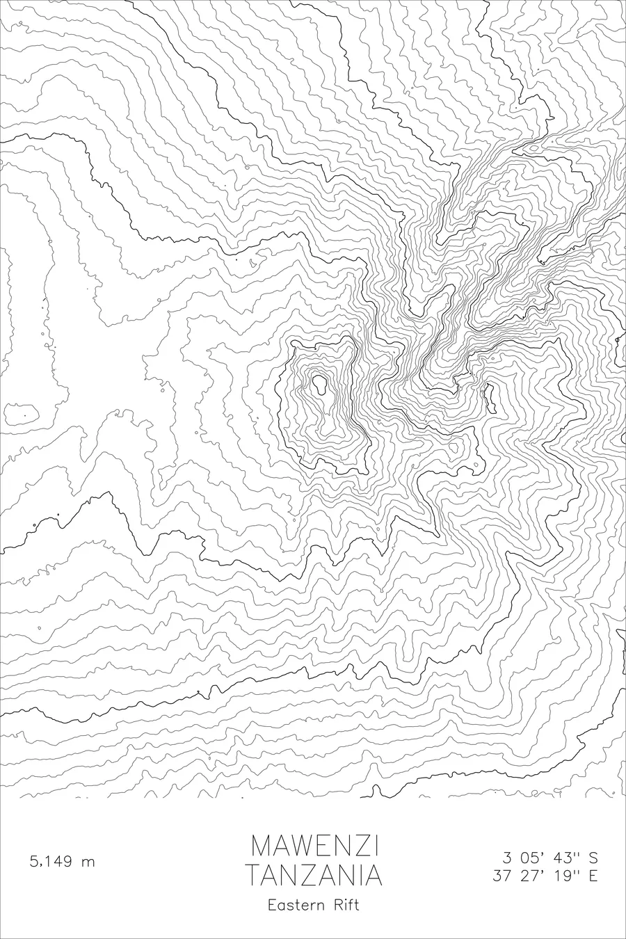 Mount Kilimanjaro — Mawenzi — White