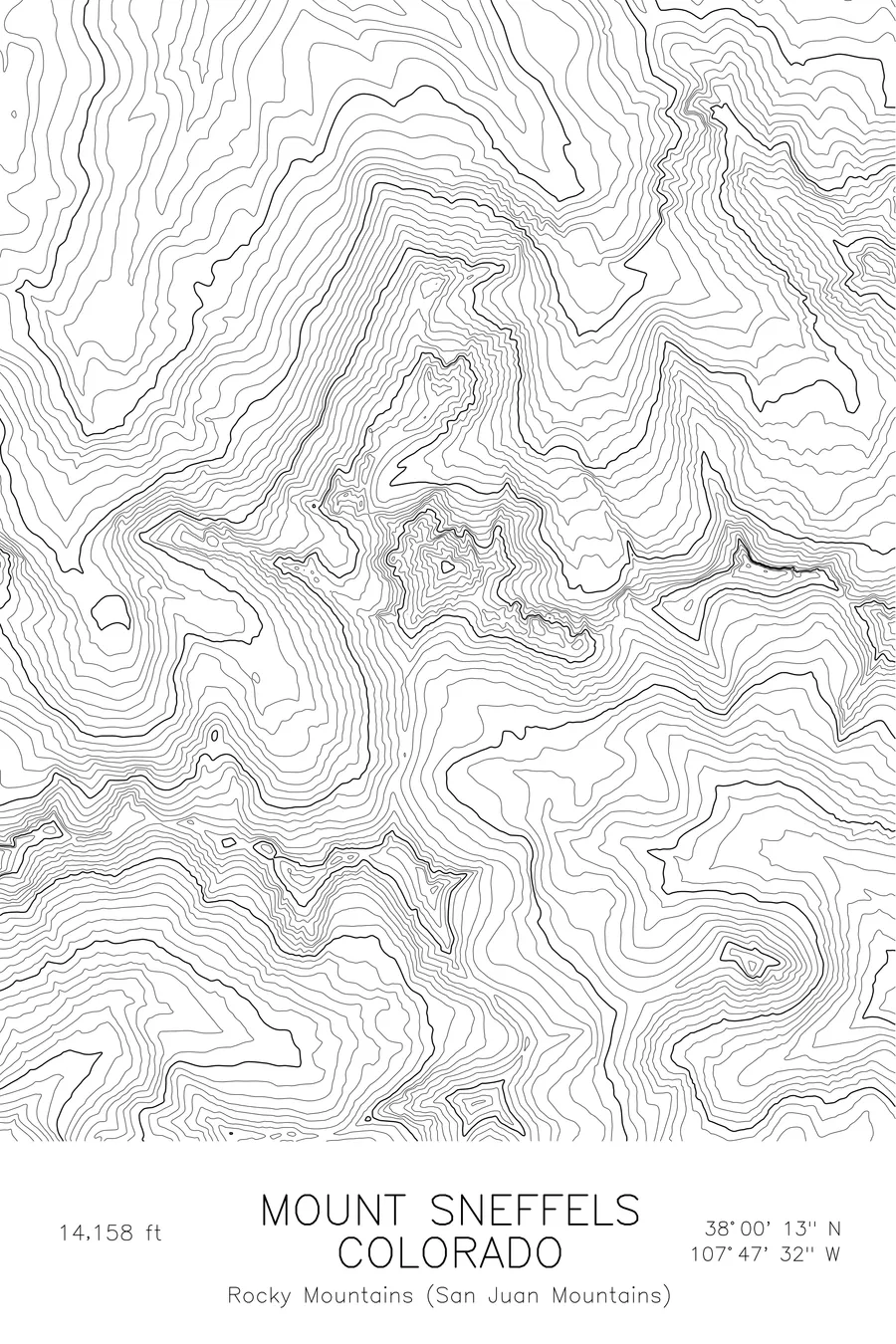 Mount Sneffels, White colorway