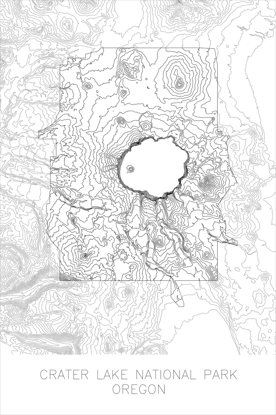 Crater Lake National Park — White