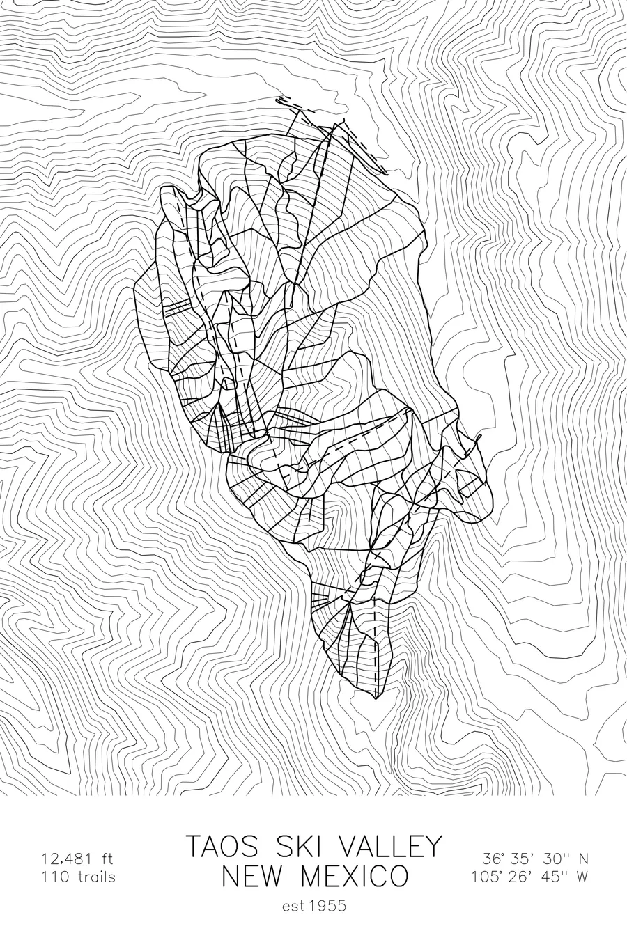 Taos Ski Valley, White colorway
