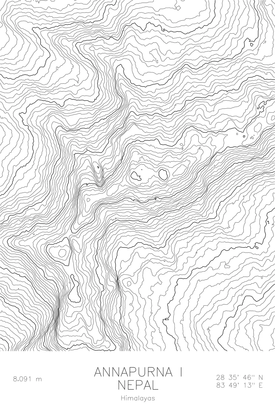 Annapurna I, White colorway
