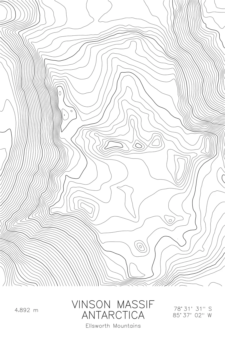 Vinson Massif, White colorway
