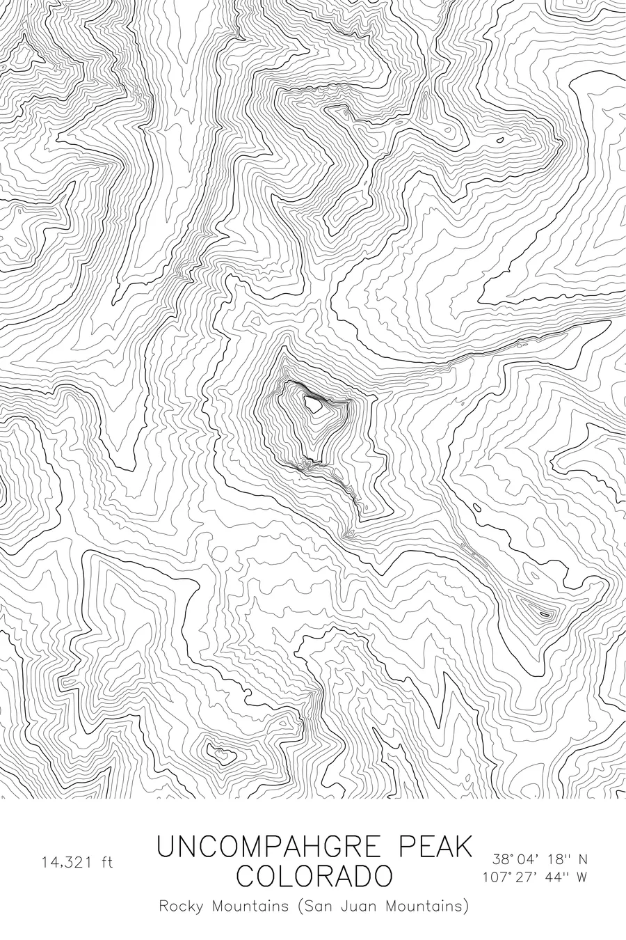 Uncompahgre Peak, White colorway