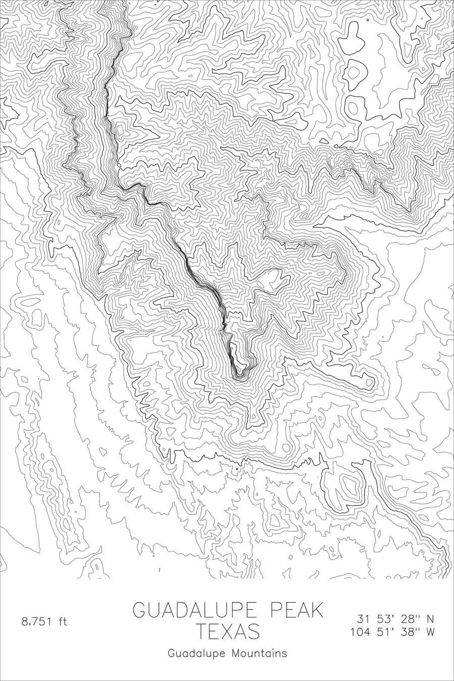 Guadalupe Peak — White